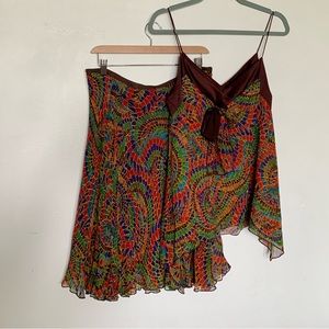 Diane Von Furstenberg silk set